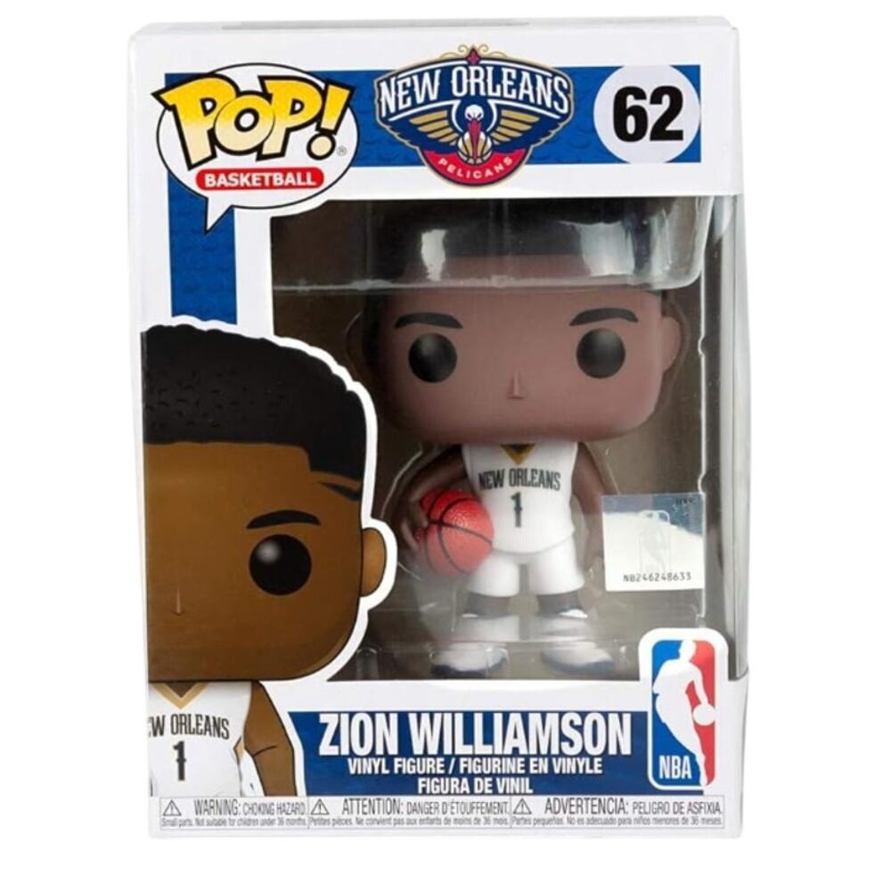 Funko POP NBA New Orleans Pelicans Zion Williamson #62 Vinyl Figure In Box